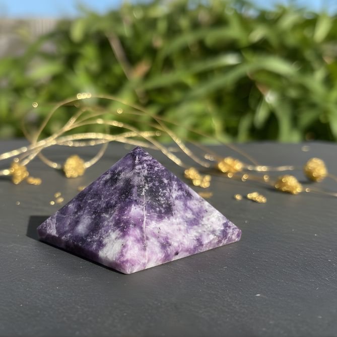 Lepidolite  Pyramid